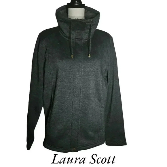 Laura Scott Sherpa Jacket L NWT - Picture 1 of 6